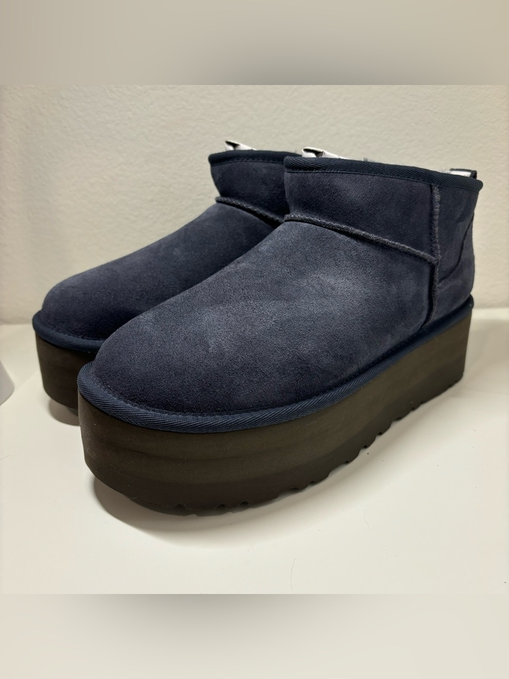 NEW UGG Classic Mini Ultra Platform Boot Eve Blue Womens Size 9